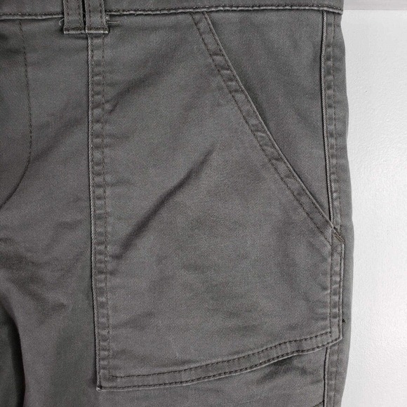 Democracy Ab Technology Cargo Pants Women's Size 8 Gray Canvas Stretch Mid Rise - Picture 5 of 9